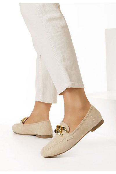 B T Shoes Women's loafers Delenia Beige