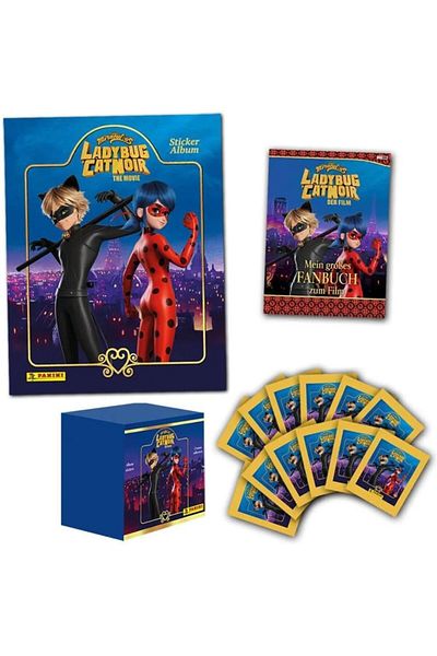 Panini Ladybug & Cat Noir Movie Sticker Collectionealum 1 Album and 12 Extraction Pack
