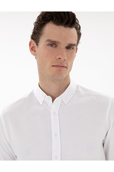 Pierre Cardin Beyaz Regular Fit Uzun Kollu Gömlek 50304764-VR013