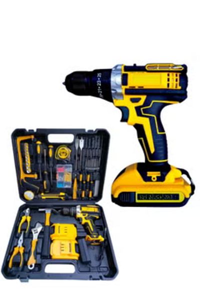 Primo Plus CORDLESS DRILL SET Professional Household Home Tool Kit Set for Garden Office House Repair Maintain