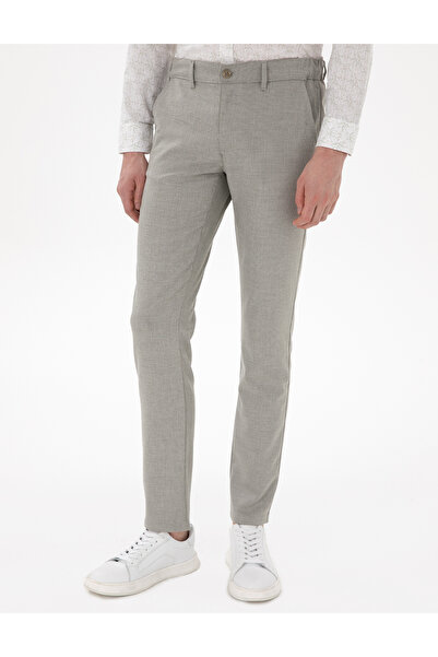 Pierre Cardin Haki Slim Fit Yazlık Kanvas Pantolon 50301803-VR027
