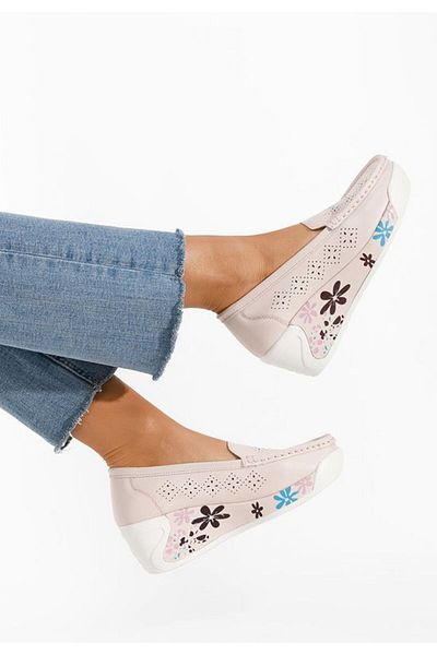 B T Shoes Pink Havana genuine leather loafers