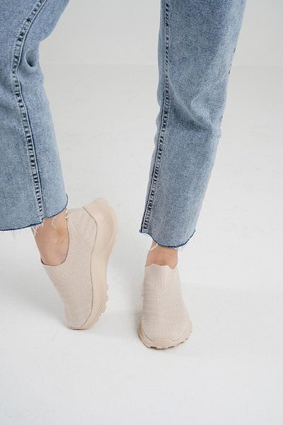 Beyond Γυναικείο Μπεζ Πλεκτό Sneaker BYNDSNKK30