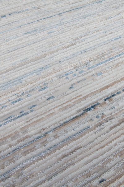 Halı Sepeti Luxess Nova 1123 Mavi Halı Kilim Kaymaz Taban Yıkanabilir Salon Mutfak Kesme Yolluk