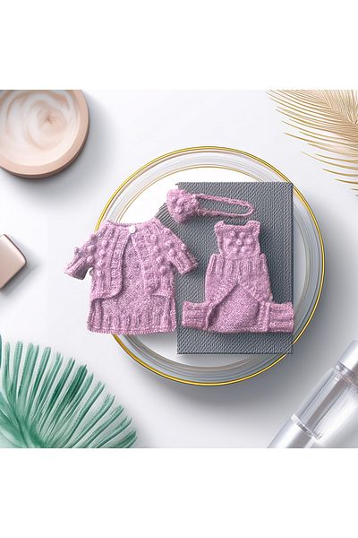 Lady Fify Wool Set Consisting of Pants, Cardigan and Bag for Cat and Dog
