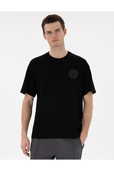 Pierre Cardin Siyah Comfort Fit Tişört 50302578-VR046