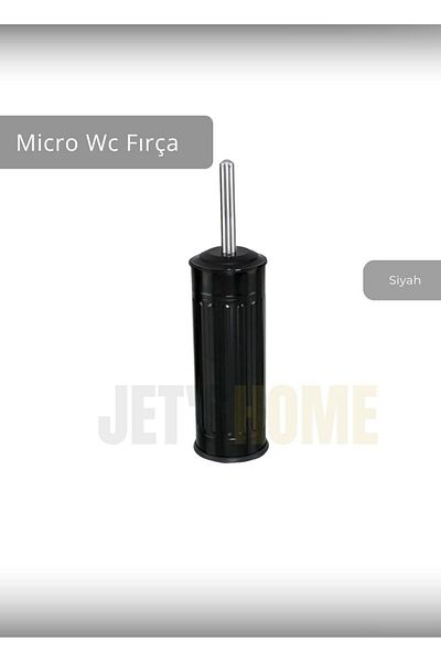 Jet's Home Ανοξείδωτη μαύρη βούρτσα τουαλέτας Micro WC Βούρτσα λεκάνης τουαλέτας