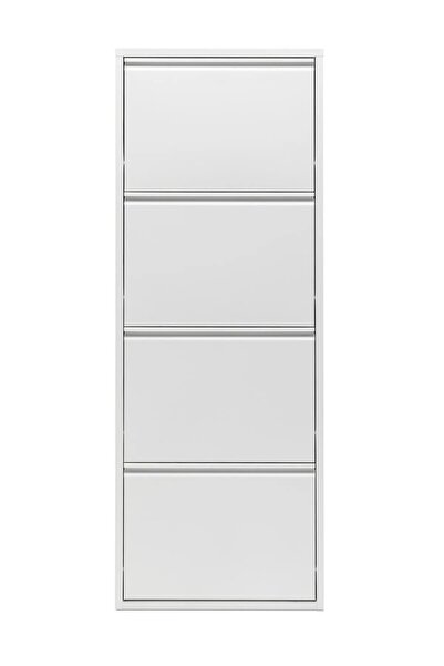 Genel Markalar 4'lü Metal Ayakkabılık Beyaz