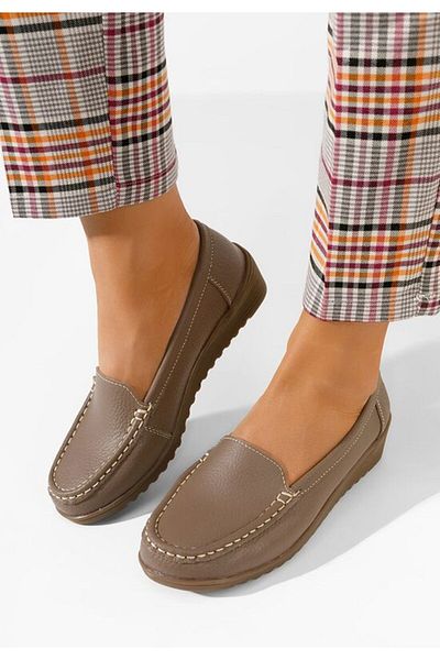 B T Shoes Moccasini weeds Storia kaki naturala