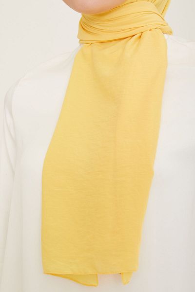 Armine Trend Natural Soft Shawl 66 Yellow Solid Color