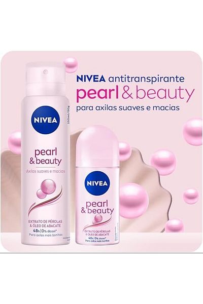 NIVEA مزيل العرق بيرل آند بيوتي للنساء بخلاصة المستخلصات بخاخ 150 مل × 3