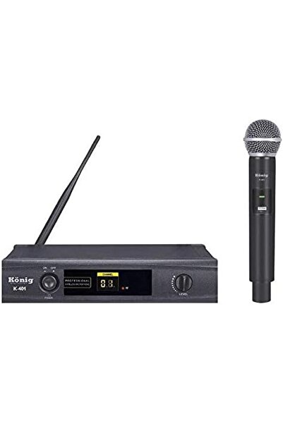 König K-401 Uhf El Telsiz Mikrofon – Kablosuz Mikrofon Sistemi | Sahne, Konfe...