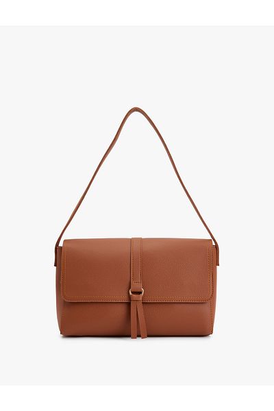 Koton Faux Leather Shoulder Bag with Metal Accessories