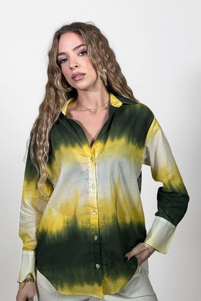 PROTO SUIT Cămașă cu model gradient
