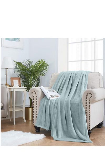 COOYA Flannel and Microfiber Sofa Blanket Luxury Blanket Lightweight and Comfortable（Multicolor）