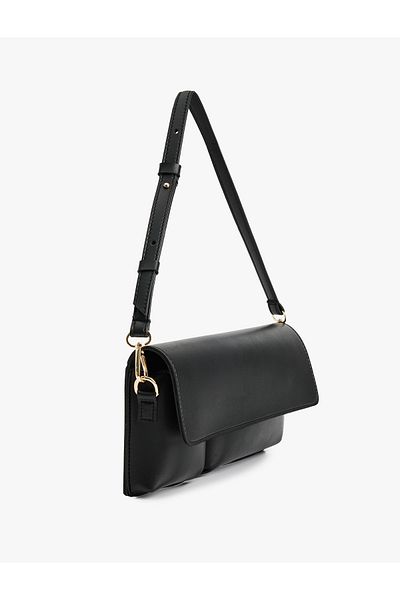 Koton Baguette Bag with Faux Leather Strap Cover