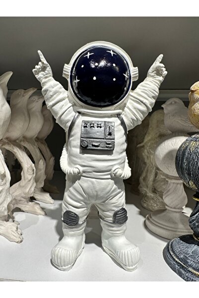 İki Cadı Tasarım Astronot Midi Masaüstü Dekoratif Obje, Biblo