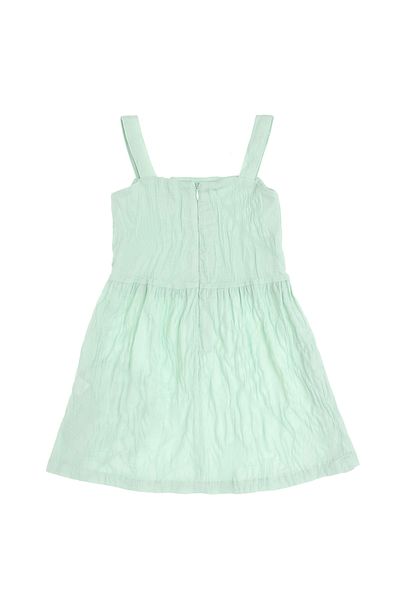 U.S. Polo Assn. Girl's Aqua Green Woven Dress 50299341 -Vr048