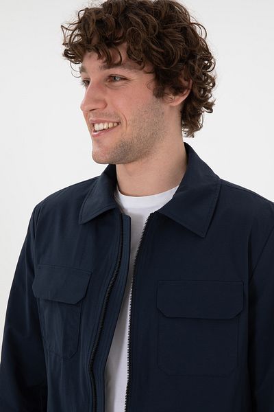 U.S. Polo Assn. Men's Navy Blue Coat 50299386 -Vr033