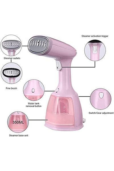 COOYA Steam Iron, Handheld Fabric,1500W 350ml Mini, Portable Vertical Fast-Heat,Strong Cut-Off Powerful