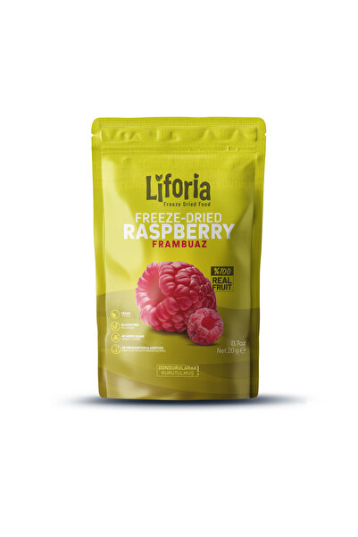 Liforia Freeze Dried Tane Frambuaz - Dondurularak Kurutulmuş Meyve - Freeze D...