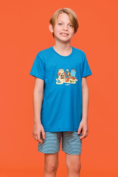 Woody 10-16 Years Old Boy's Pajamas-Pss - 845-Blue