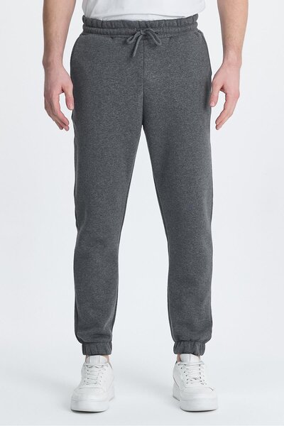 yakamor Ανδρικό παντελόνι επένδυση fleece με 3 κλωστές