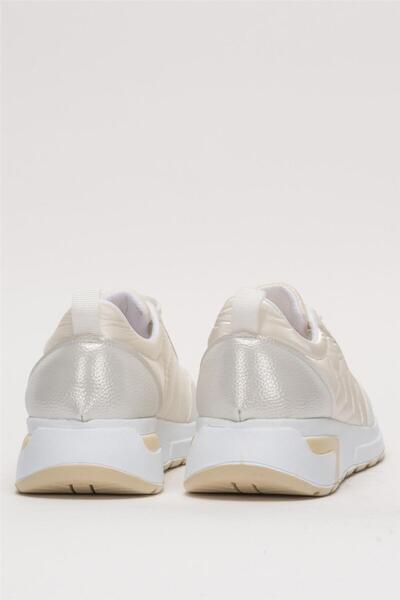 Liger Pantofi sport strălucitori, zilnic, confortabili, cu talpă ALB