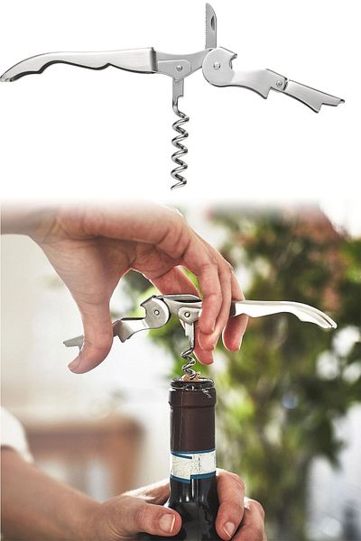 Binbirreyon Function Corkscrew Bottle Opener Folding Steel Body 12cm Ra253
