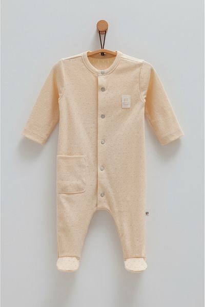 Caramell Men's and Baby's Rompers - Summer Airtight Fabric Organic Cotton with Booties (0-6 Months Arsasi)