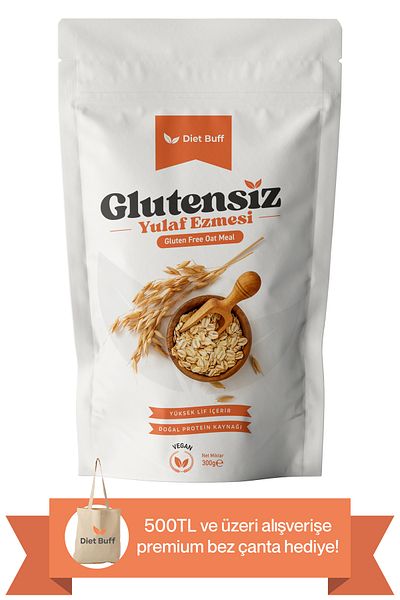 Diet Buff Gluten-Free Oatmeal 300 Gr – 100% Natural, Vegan, Diet Breakfast