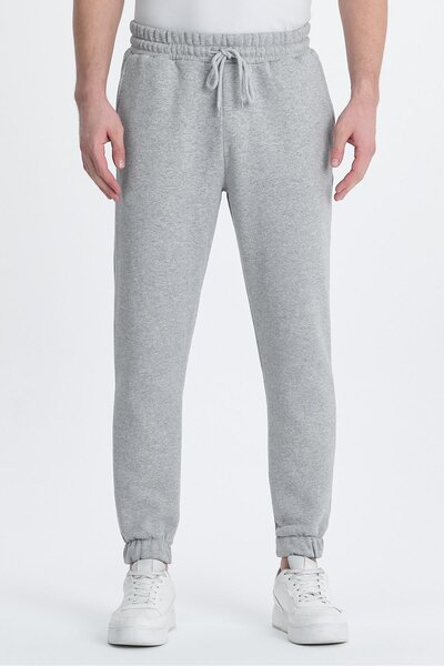 yakamor Ανδρικό παντελόνι επένδυση fleece με 3 κλωστές