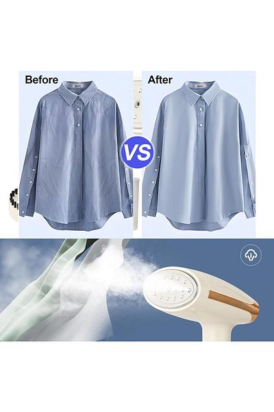 COOYA Handheld Steamer,15s Fast Heat Up,Powerful Penetrating ,Portable,Removing Wrinkles from Fabrics