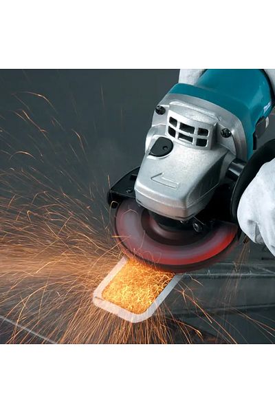 Makita ماكينة صنفرة زاوية 9558HNG مقاس 5 بوصات، مفتاح منزلق، 840 وات، 11000 دورة في الدقيقة، 2.1 كجم