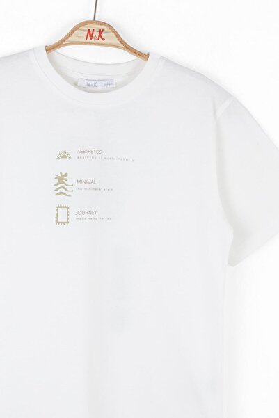 NK Boy's Green Playlist Tshirt 8-14 Years