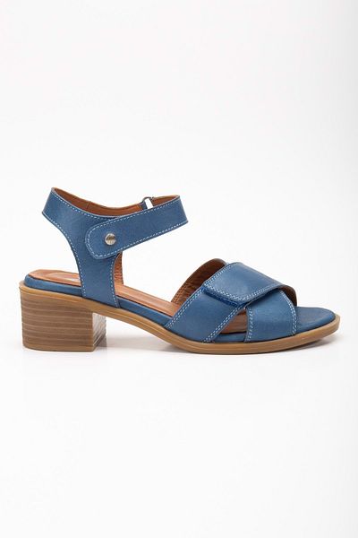 ANALİN SHOES Blugi - Sandale încrucișate din piele naturală și velcro