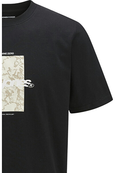 Jack & Jones Tricou JACK &JONES Tarmac Camo Fata JNR - 12274620-Negru