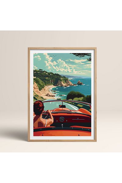 HOMEPACK Единична картина в дървена рамка, единичен плакат, картина TK/959