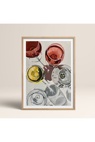 HOMEPACK Единична картина в дървена рамка, единичен плакат, картина TK/966