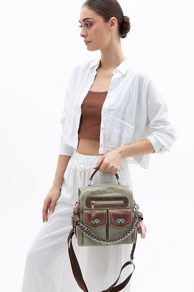 Matthew Cox Πράσινη ΓΥΝΑΙΚΕΙΑ ΤΣΑΝΤΑ CROSSBODY BYN2371