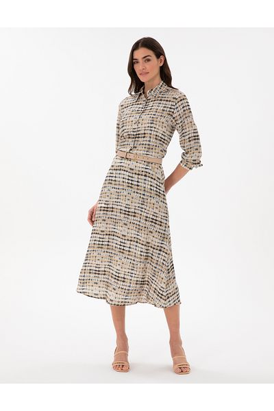 Pierre Cardin Beige A-Line Woven Skirt 50301198 -Vr011