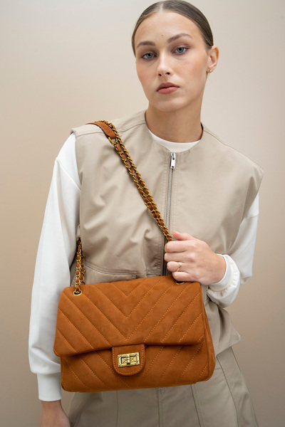 Matthew Cox حقيبة كتف نسائية بني BYN1067