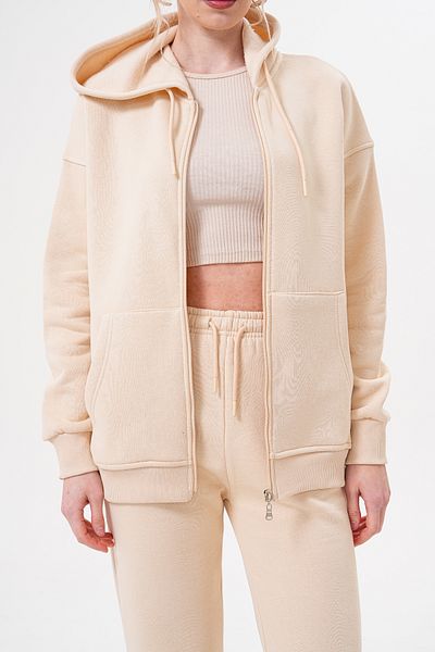 Batı Styling Lisa Oversize φούτερ με φερμουάρ