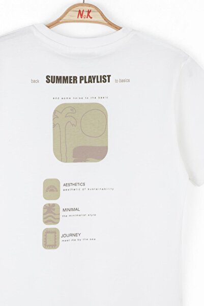 NK Boy's Green Playlist Tshirt 8-14 Years