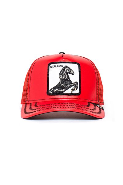 Goorin Bros Red cherry mustang leather cap Goorin Bros.