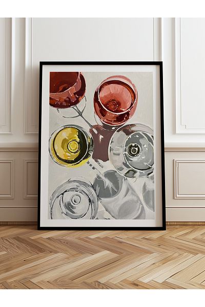 HOMEPACK Pictură cu un singur cadru din lemn Pictură poster dintr-o bucată TK/966