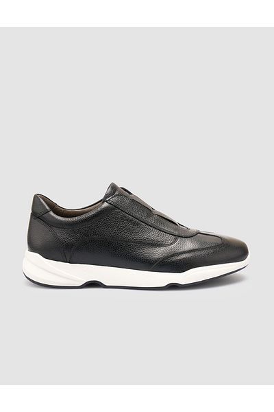 Cabani 100% Genuine Leather Black Men's Sneakers