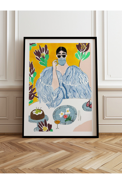 HOMEPACK Jedna drvena uokvirena slika, jednodijelni poster, slika TK/957