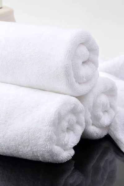 S&R 6 Pieces 30X50 cm White Hotel Towel 100% Cotton Hand-Face-Shaved Guest Towel 80 Gr