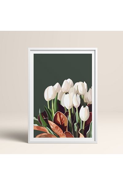 HOMEPACK Single Wooden Framed Painting One Piece Poster Painting Tk/964